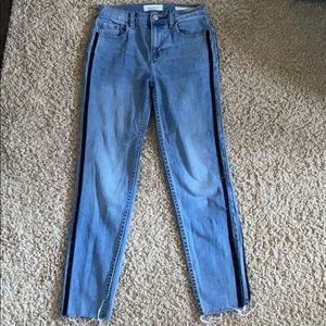 Super cute black striped pacsun boyfriend jeans!